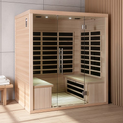 Sauna infravermelha painéis em carbono 3200W LUXURY 4 lugares - SNÖ